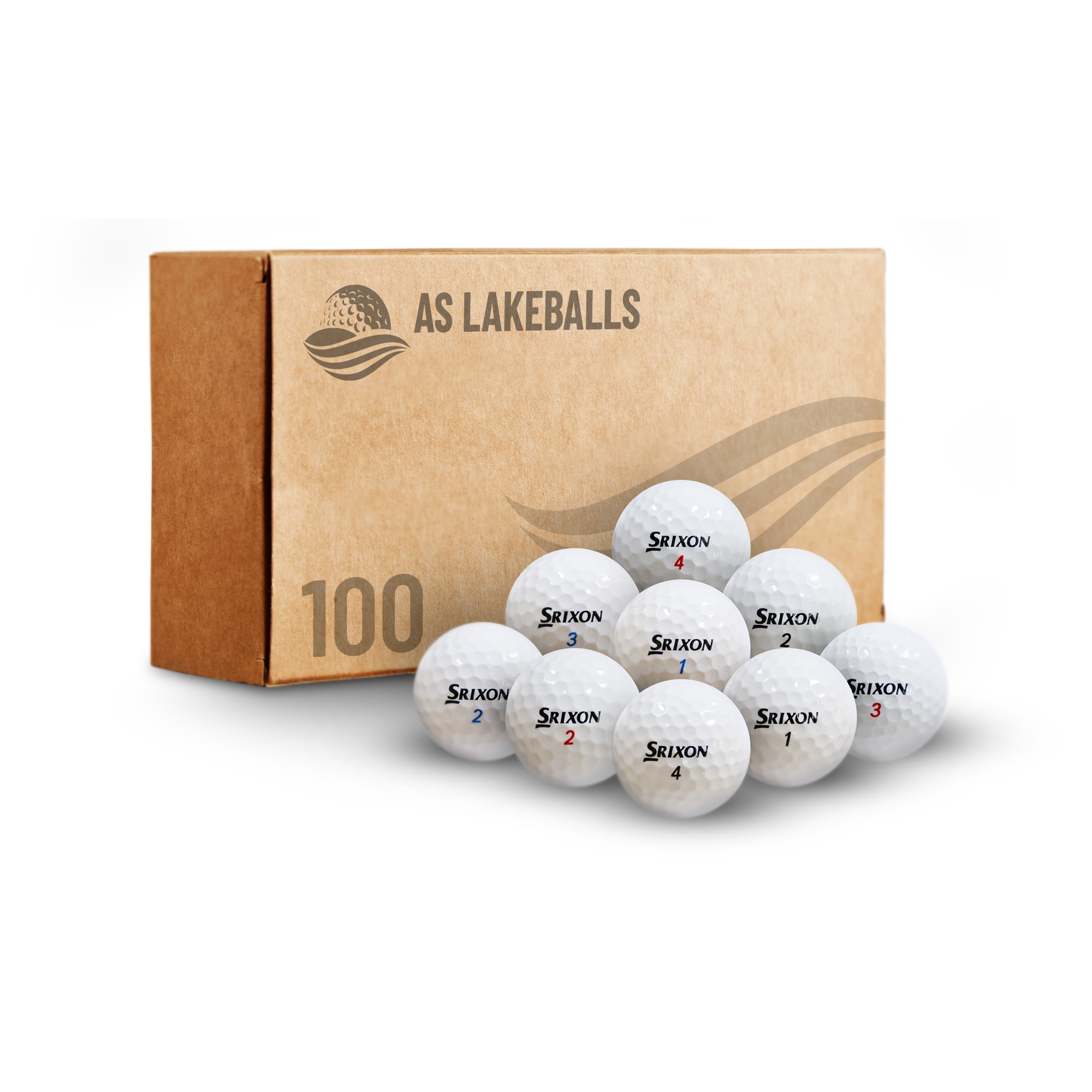100 Srixon Mix AA-AAA Lakeballs