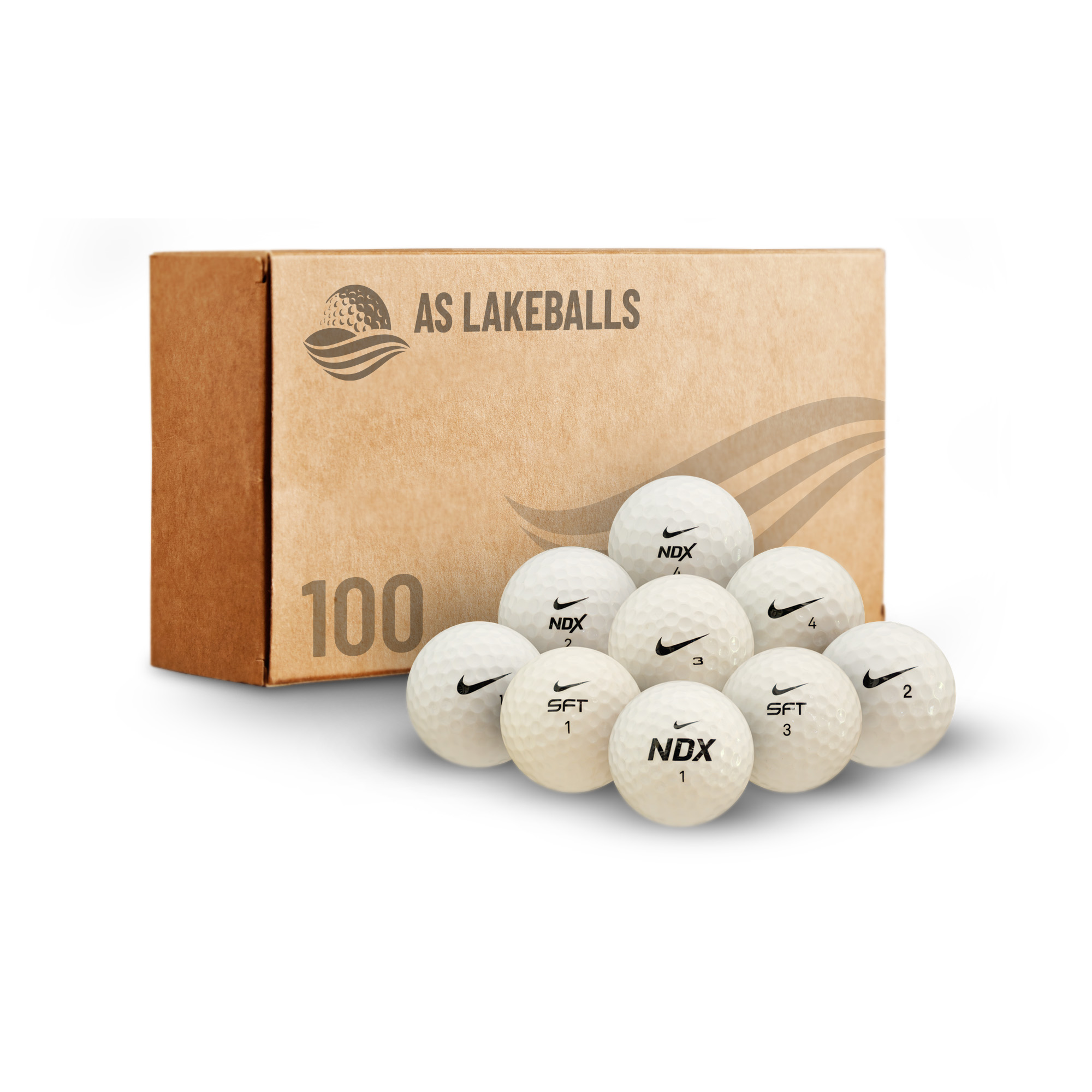 100 Stück Nike Mix AAA-AA Lakeballs bei AS Lakeballs günstig kaufen