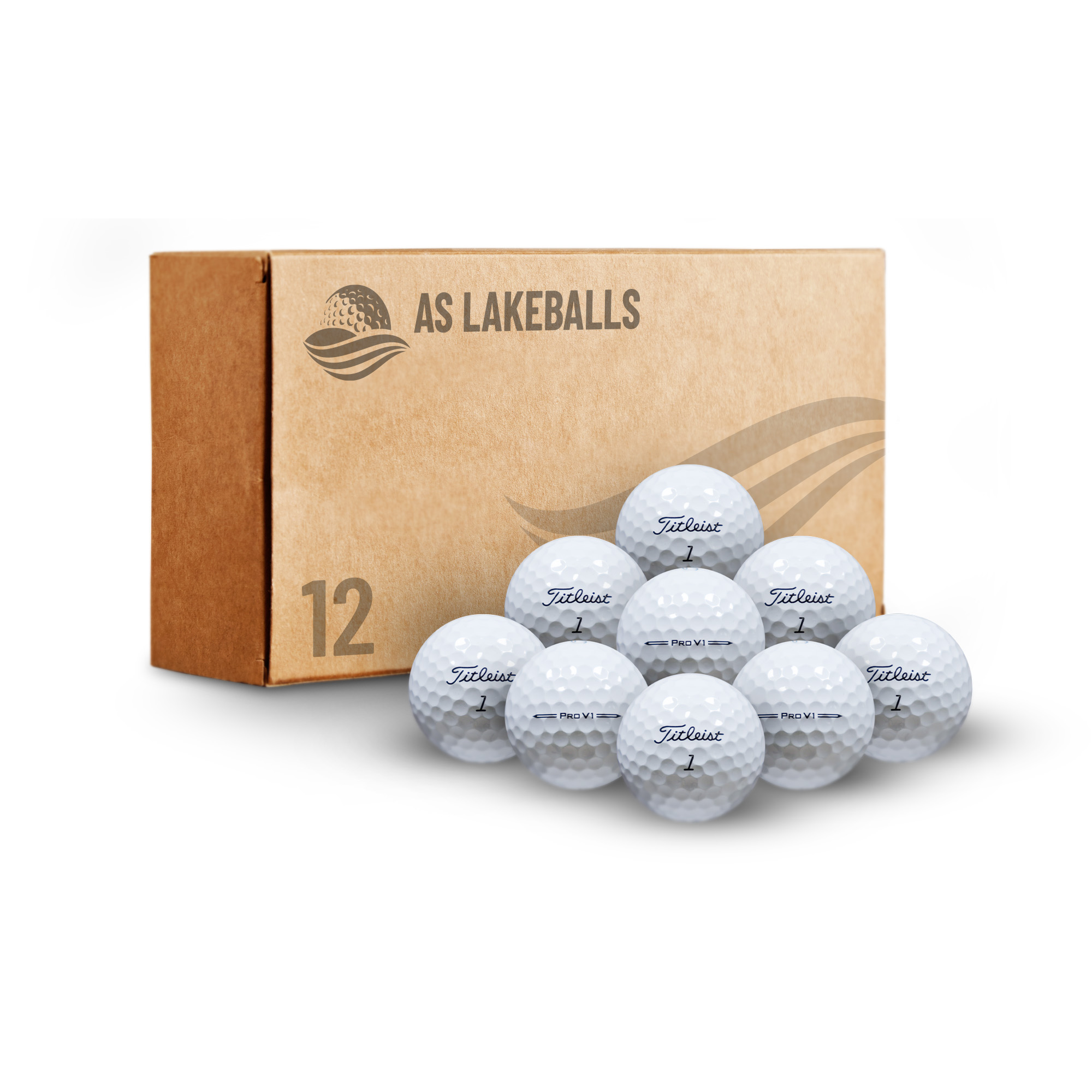 12 Stück Titleist Pro V1 2024 AA Lakeballs