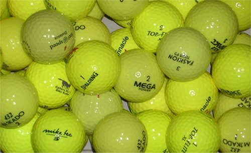 12 Stück Mixbälle leuchtgelb/gelb AAAA Lakeballs bei AS Lakeballs günstig kaufen