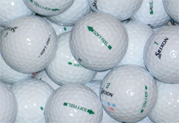 100 Srixon Soft Feel AA-AAA + 100 Golftees 5,4cm bei AS Lakeballs günstig kaufen