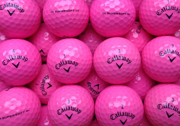 12 Stück Callaway Supersoft Pink AAAA Lakeballs bei AS Lakeballs günstig kaufen
