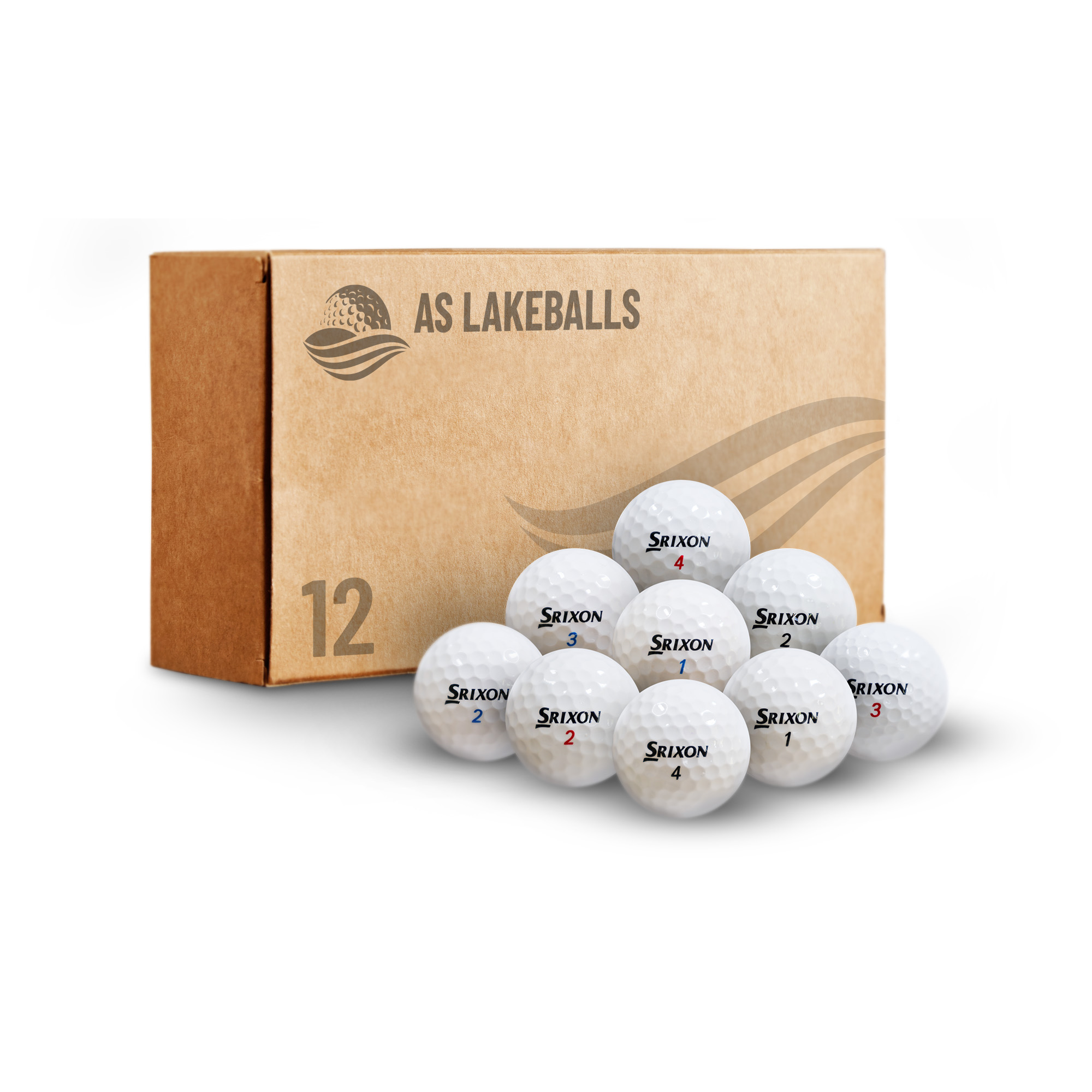 12 Stück Srixon Premium Mix AA-AAA Lakeballs