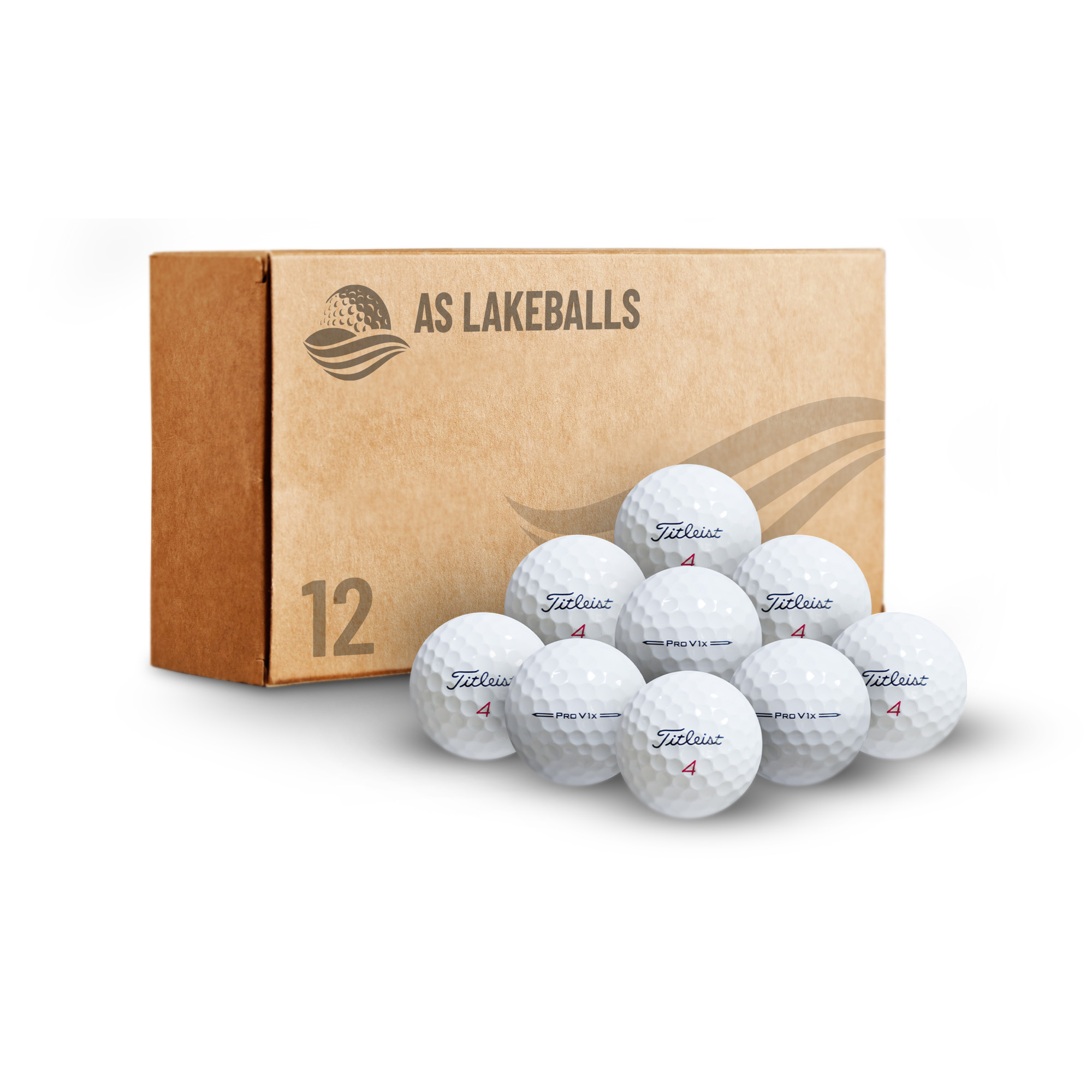 12 Stück Titleist Pro V1 X 2024 AAA Lakeballs 