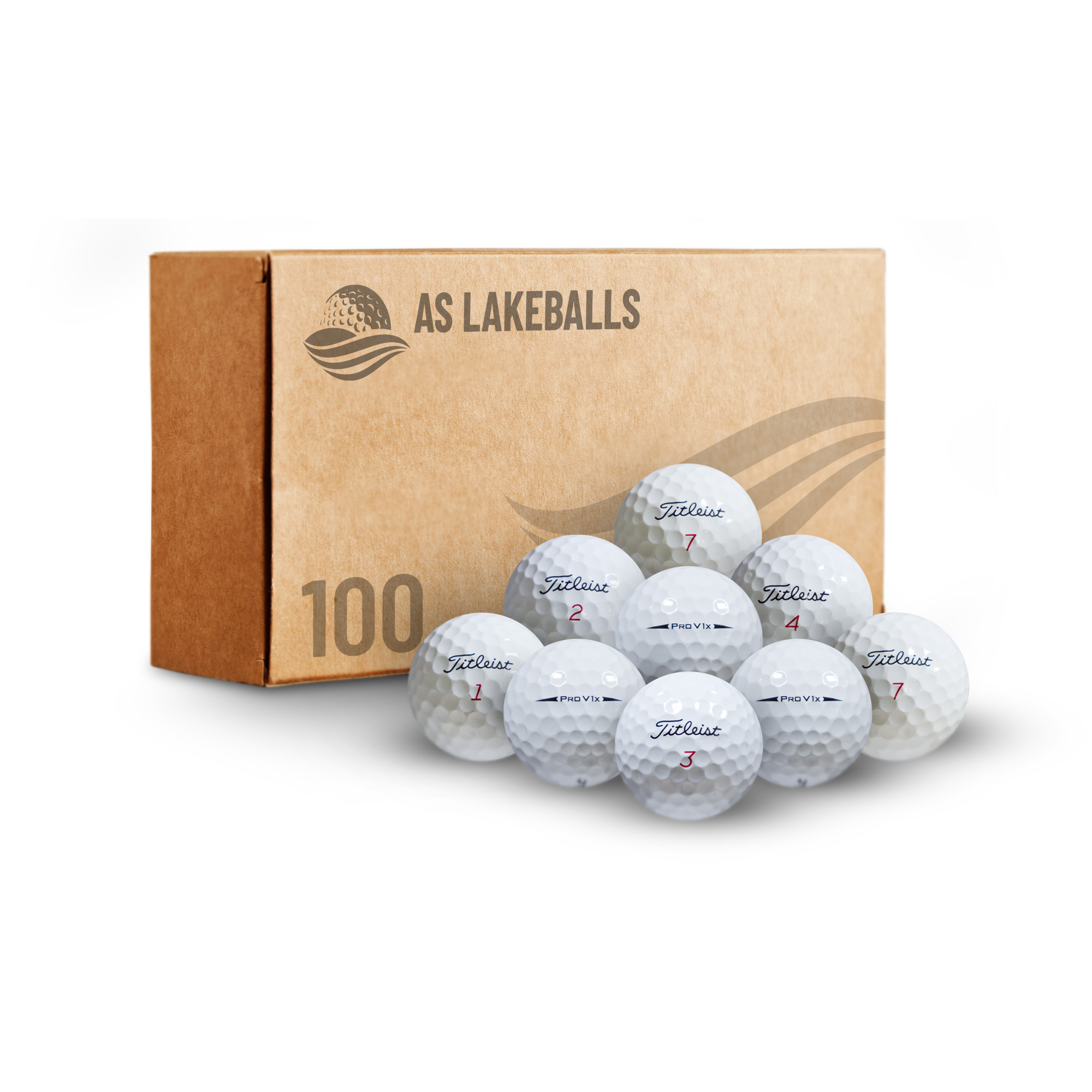 100 Titleist Pro V1X AAA-AA bei AS Lakeballs günstig kaufen