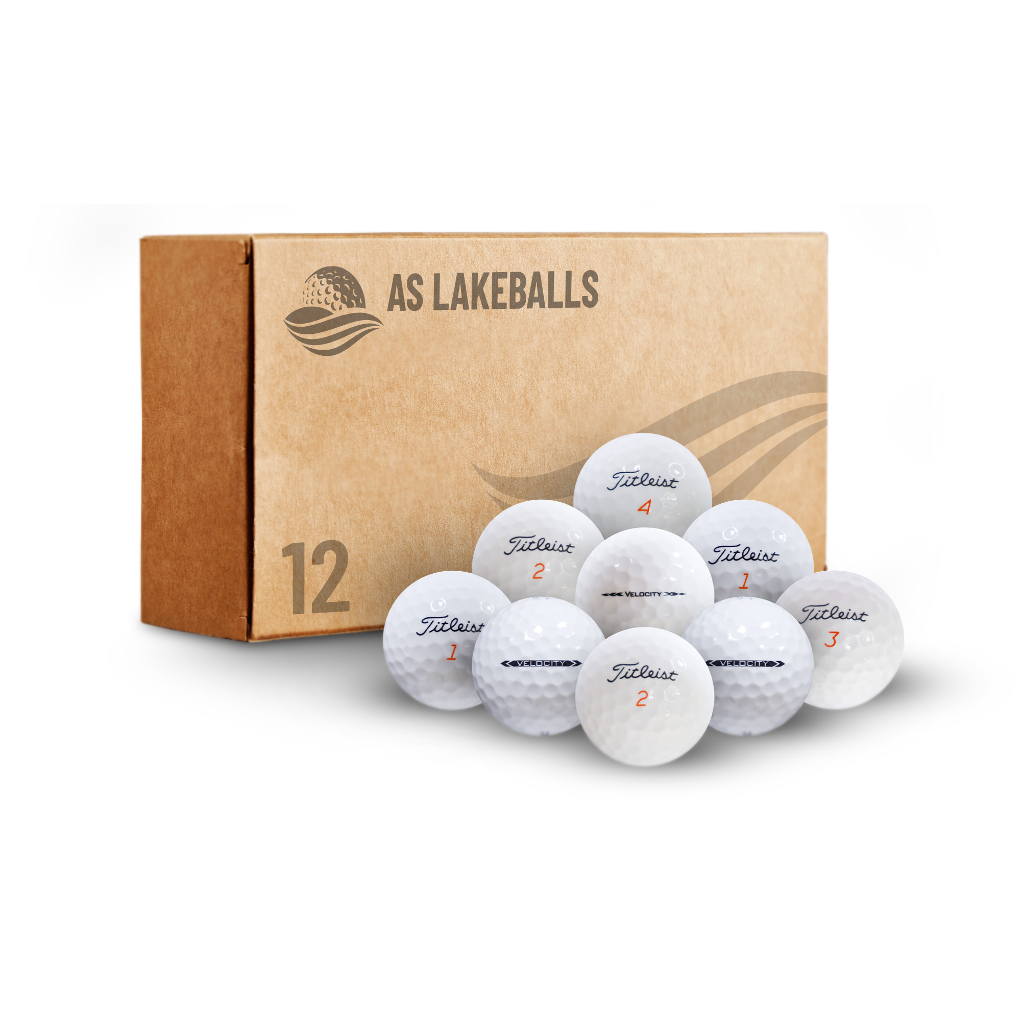 12 Stück Titleist Velocity AA-AAA Lakeballs